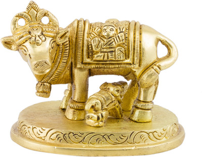 33% OFF on Prachin Cow Calf 2.5 inch 3034 Decorative Showpiece - 6 cm(Brass, Gold) 33% OFF on Prachin Cow Calf 2.5 inch 3034 Decorative Showpiece - 6 cm(Brass, Gold)
