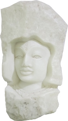

CraftEra Unique Brilliantly Handmade Lady Marble Face Sculpture Decorative Showpiece - 3 cm(Marble, White)