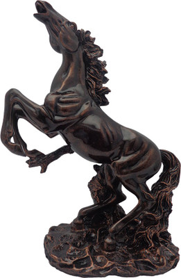 

Art N Hub Feng Shui Victory Horse Figurine - Handicraft Decor Statue (H-40cm) Decorative Showpiece - 40 cm(Polyresin, Brown)