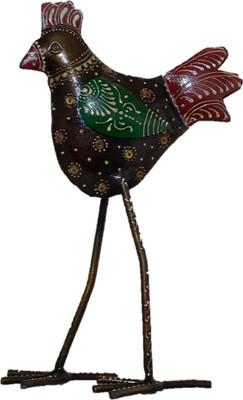 

Sancheti Art Beautiful Iron Cock Decorative Showpiece - 16 cm(Iron, Multicolor)