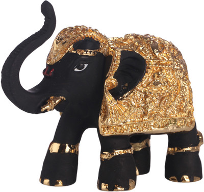 

Decardo Decorative Showpiece - 6.35 cm(Terracotta, Black, Gold)