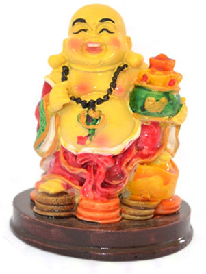 18% OFF on Kriti Creations Feng Shui Laughing Buddha Decorative Showpiece - 6 cm(Polyresin, Gold) 18% OFF on Kriti Creations Feng Shui Laughing Buddha Decorative Showpiece - 6 cm(Polyresin, Gold)