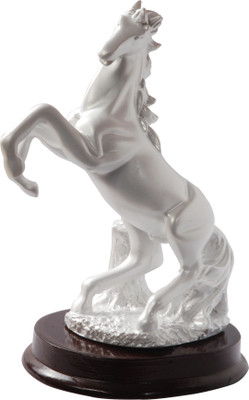 

Oyedeal Galloping Stallion Horse White Decorative Showpiece - 19 cm(Polyresin, White)