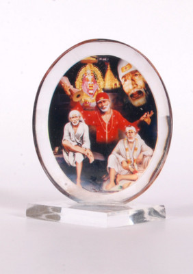 

Sigaram Sai Baba Acrylic Photo - K263 Decorative Showpiece - 7 cm(Acrylic, Multicolor)