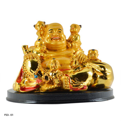 

Reiki Crystal Products Decorative Showpiece - 10.5 cm(Polyresin, Gold)