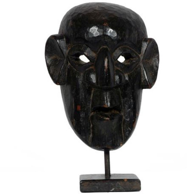 

Artlivo Sharp Features Human Mask Decorative Showpiece - 37 cm(Wooden, Black)