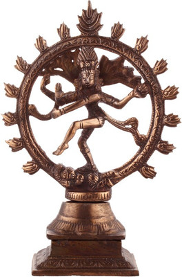 55% OFF on Soft Art Nataraj Idol Encircled With Flowers Decorative Showpiece - 22.5 cm(Brass, Copper) 55% OFF on Soft Art Nataraj Idol Encircled With Flowers Decorative Showpiece - 22.5 cm(Brass, Copper)