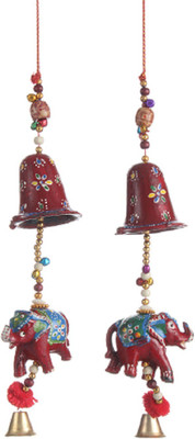 

Apkamart Handcrafted Wooden Latkan Traditional Wall Hanging Decorative Showpiece - 50 cm(Wooden, Multicolor)