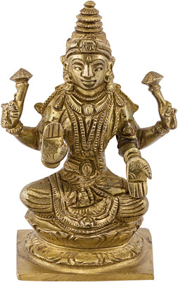 33% OFF on Prachin Bnz Laxmi Sitting Decorative Showpiece - 9 cm(Bronze, Multicolor) 33% OFF on Prachin Bnz Laxmi Sitting Decorative Showpiece - 9 cm(Bronze, Multicolor)