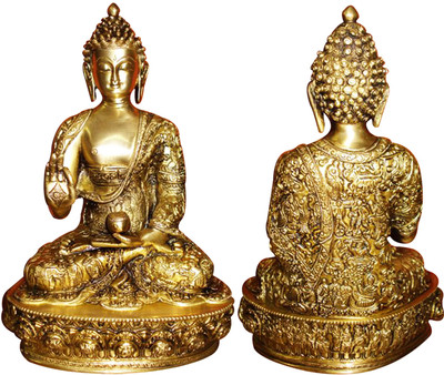 22% OFF on aakrati Handmade Lord Buddha Designer Statue Decorative Showpiece - 33 cm(Brass, Yellow) 22% OFF on aakrati Handmade Lord Buddha Designer Statue Decorative Showpiece - 33 cm(Brass, Yellow)