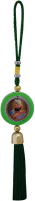 

DivyaMantra Car Decoration Rear View Mirror Hanging Accessories Guru Gobind Singh Ji Decorative Showpiece - 35 cm(Plastic, Dark Green)