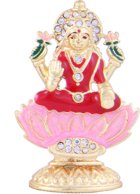 Itzmyfashion I Multicolor Lord Laksmi Idol Decorative Showpiece - 3 cm(Brass, Multicolor) Itzmyfashion I Multicolor Lord Laksmi Idol Decorative Showpiece - 3 cm(Brass, Multicolor)