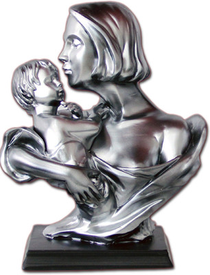 

Saanvi Creations Decorative Showpiece - 27 cm(Polyresin, Grey)