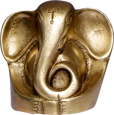 athizay Elephant Showpiece Brass Decorative Items 5 cm Tall Elephant Statue for Home Office Table Decor