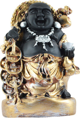 

Reiki Crystal Products Decorative Showpiece - 12.5 cm(Porcelain, Gold, Black)