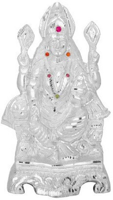 

DivyaMantra Goddess Laxmi Idol Decorative Showpiece - 20 cm(Aluminium, White)