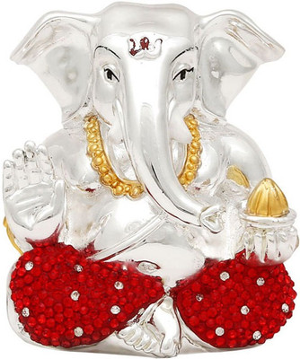 

Hawai Religious Idol Decorative Showpiece - 7.62 cm(Silver Finish, Red, Silver)