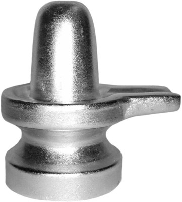 

Real Seed Pure Parad (Mercury) Shivling Energized Small Size (88 GM / 3.8 CM) Decorative Showpiece - 3.7 cm(Silver, Silver)