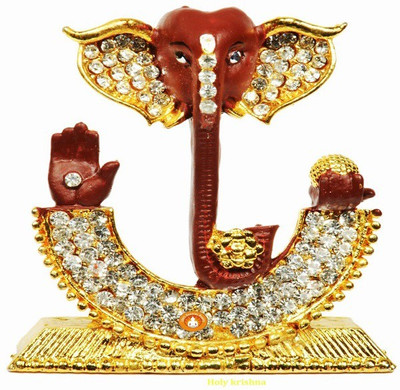 

Aastha Decorative Showpiece - 6 cm(Gold Plated, Gold, Brown)