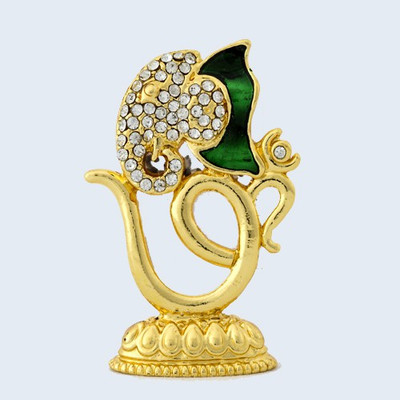 

Nilgiri Touch Lord Ganesha Decorative Showpiece - 4 cm(Gold Plated, Gold)