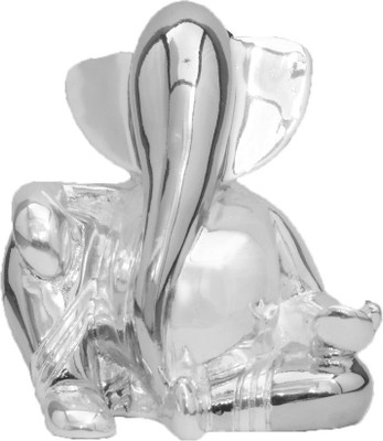 

The Divine Luxury Model Ganesha Decorative Showpiece - 10.16 cm(Silver Plated, Silver)