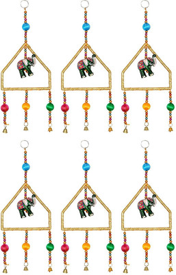 

Little Jaipur Paper Elephant Door Hanging Set Toran(Fabric)