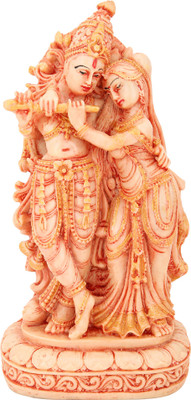 

Etsi Bitsi Radha Krishna Decorative Showpiece - 17.78 cm(Polyresin, Brown)