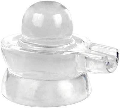 

ByCue Crystal Shiv Ling Decorative Showpiece - 1 cm(Stoneware, White)