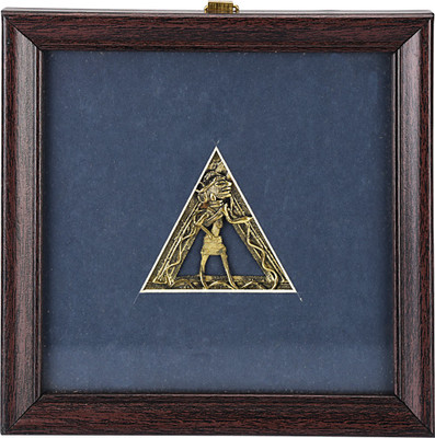 

Vidushi Dhokra Jaali Frame Decorative Showpiece - 17 cm(Alloy, Yellow)