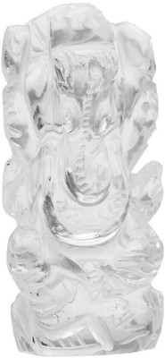 

Diti Enterprises Pure Sphatik Crystal Prosperous Lord Ganesha Idol 102 Decorative Showpiece - 3.5 cm(Crystal, Clear)