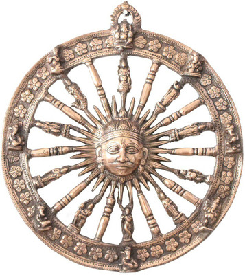 

Apkamart Sun Chakra 15 Inch Decorative Showpiece - 38 cm(Cast Iron, Copper)