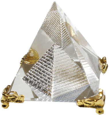 

Send Rakhis to India Crystal Pyramid for Prosperity Decorative Showpiece - 6.5 cm(Crystal, Multicolor)
