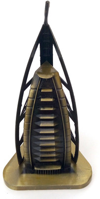 

Gooddeals Antique finish Dubai Hotel Burj Al Arab Miniature Decorative Showpiece - 15 cm(Bronze, Brown)