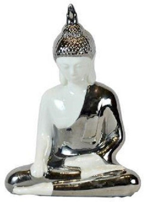 

The Art Effects Buddha Decorative Showpiece - 25.4 cm(Ceramic, Silver)