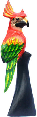 

Art Godaam Wooden Bird Decorative Showpiece - 31 cm(Wooden, Multicolor)