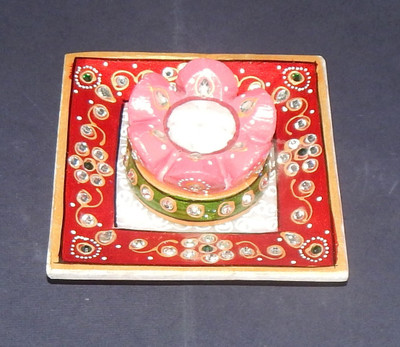 

Mahaveer Creation Decorative Showpiece - 10 cm(Stoneware, Multicolor)