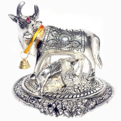 Spiritual Max Decorative Showpiece - 10.2 cm(Metal, Silver)