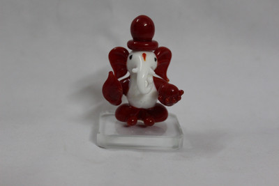 

Creative Gifts Crystal Ganesha Idol for Car Dashboard / Home / Office / Perfect Gift Item Decorative Showpiece - 7 cm(Crystal, Red)