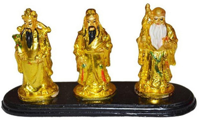 

Varanasi Enterprises vastu feng shui fuk luk sau for health, wealth and luck Decorative Showpiece - 15 cm(Polyresin, Multicolor)