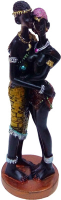 

Gooddeals Lovely Young African tribal Couples in embrace Decorative Showpiece - 14 cm(Polyresin, Multicolor)
