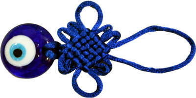 

Anjalika Evil Eye Hanging Decorative Showpiece - 10 cm(Stoneware, Blue)