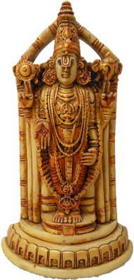 

JaipurCrafts Lord Tirupathi Balaji Decorative Showpiece - 20.32 cm(Stoneware, Multicolor)