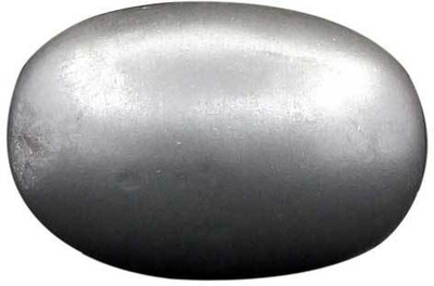 

Sitare 57.4 grams Pure Parad Lingam for Prosperity Decorative Showpiece - 2.5 cm(Silver Finish, Grey)