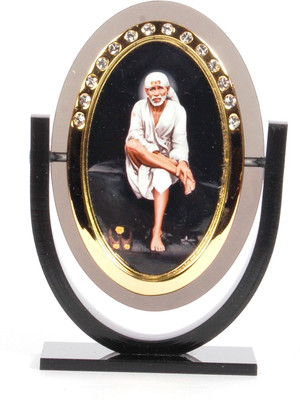 

Sigaram Sai Baba Idol - For Car Dashboard, Office-Desk, Table Decor, Home and Shop - K329 Decorative Showpiece - 9.5 cm(Acrylic, Multicolor)