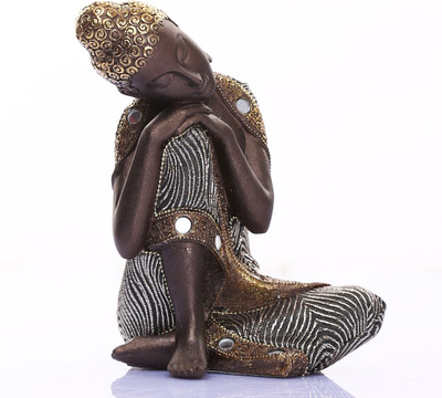 

Sunrise Buddha Decorative Showpiece - 20 cm(Polyresin, Multicolor)