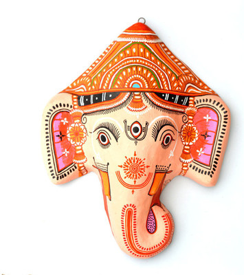 

Art Godaam Decorative Showpiece - 27 cm(Paper Mache, Peach)