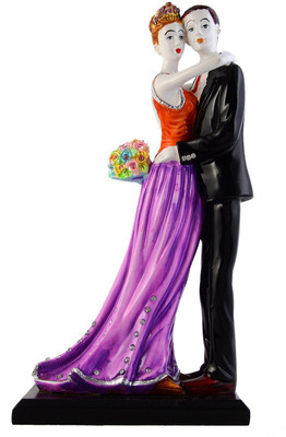 

JaipurCrafts Beautiful Loving Couple Decorative Showpiece - 30 cm(Polyresin, Multicolor)