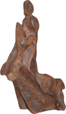 

Rural Touch Drift Wood Natural Artwork Decorative Showpiece - 18 cm(Wooden, Brown)