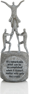 

Archies Decorative Showpiece - 20 cm(Polyresin, Grey)