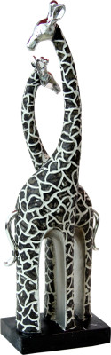 

Saanvi Creations Decorative Showpiece - 45 cm(Microfibre, Black, White)